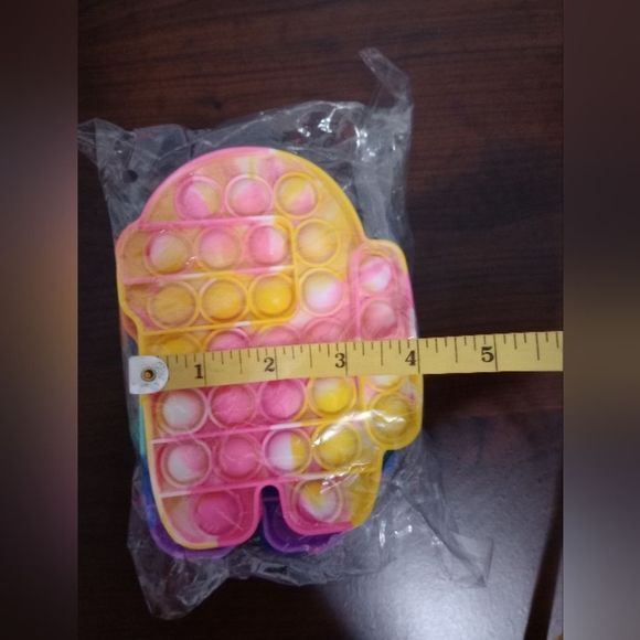 5 Pack Pop It Fidget Sensory Rainbow Toys - Picture 6 of 6